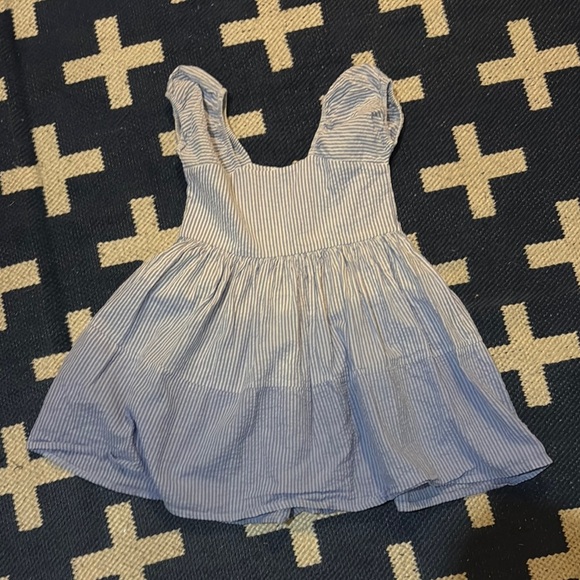 Blue Ruffled Tiered Sleeveless Sundress - Picture 1 of 3
